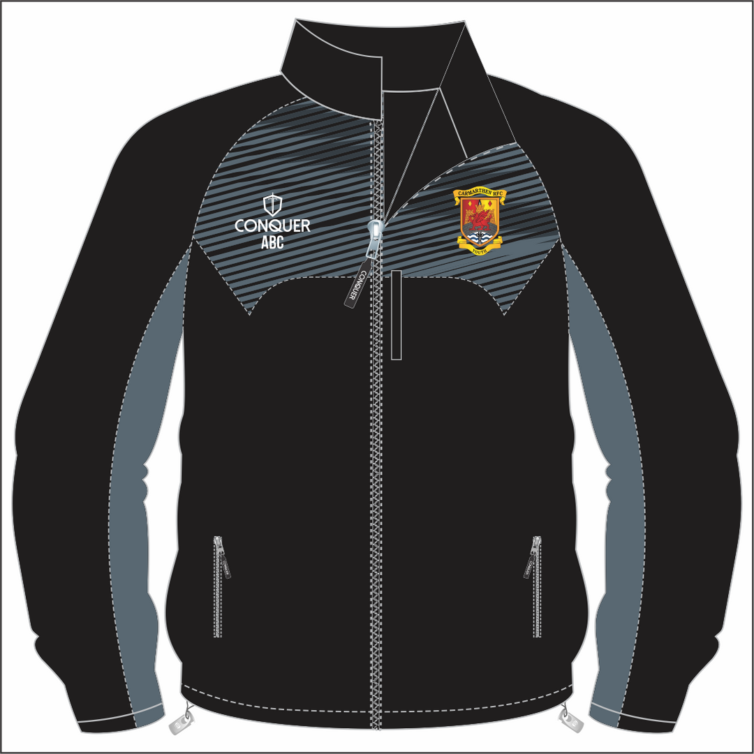 Carmarthen Quins RFC 26/27 Full Zip Rain Jacket KIDS