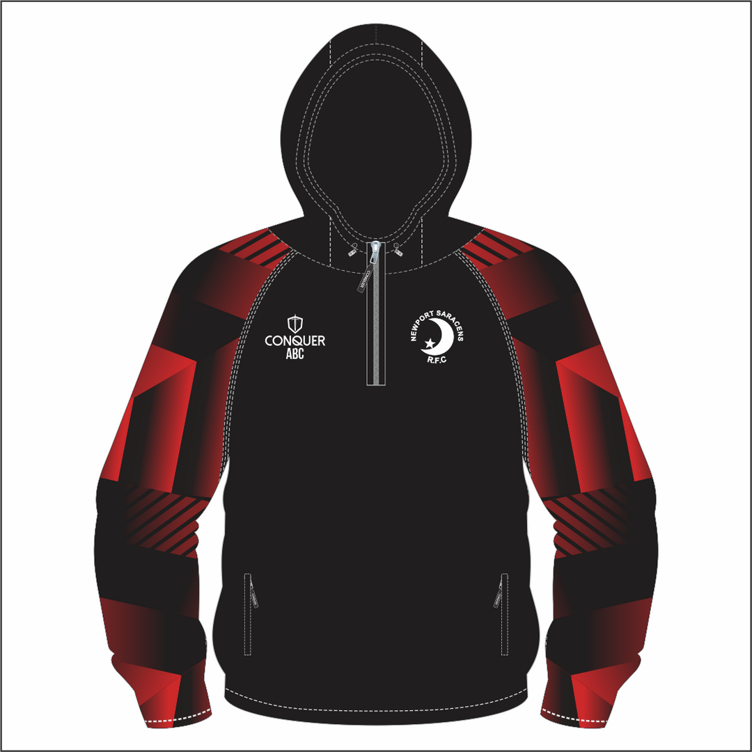 Newport Saracens RFC PRO Hooded Windbreaker KIDS