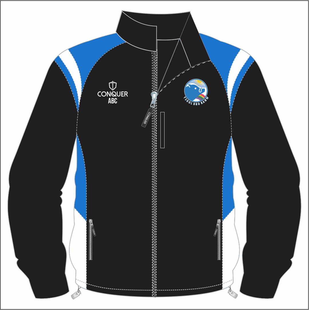 Ysgol Bro Banw Full Zip Rain Jacket - Blue