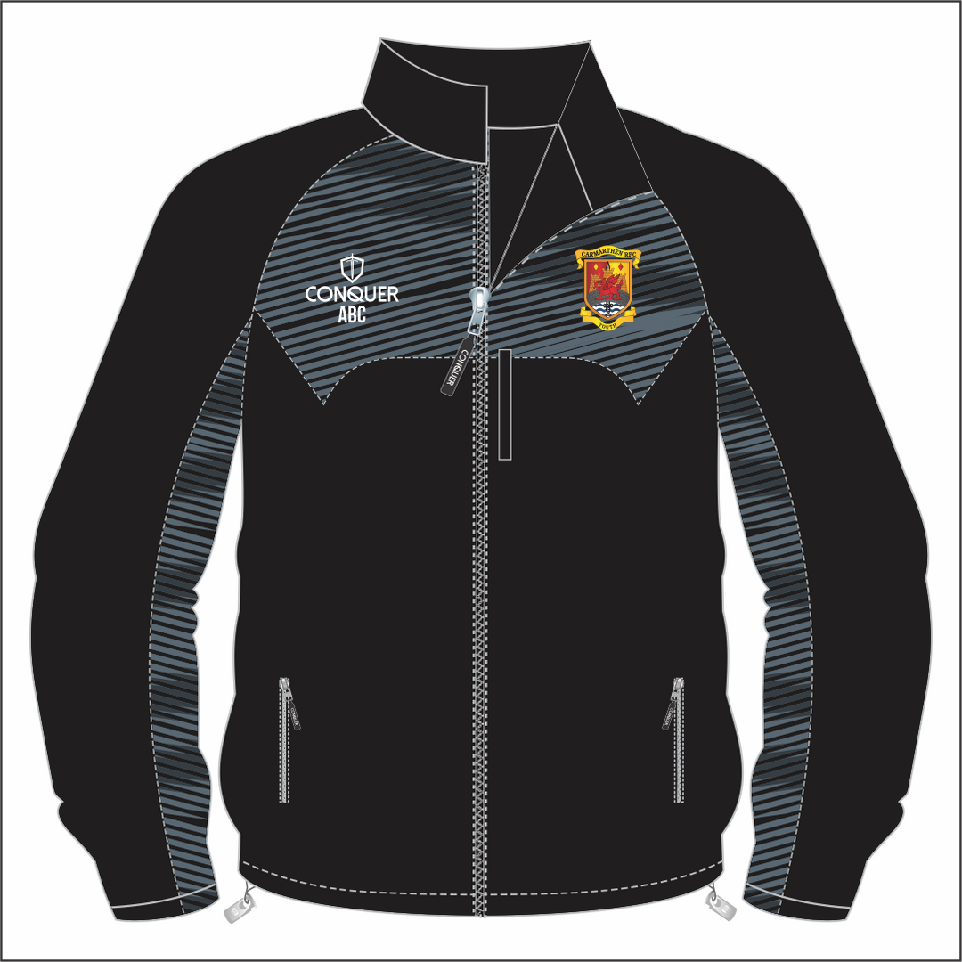 Carmarthen Quins RFC 26/27 Full Zip Rain Jacket KIDS