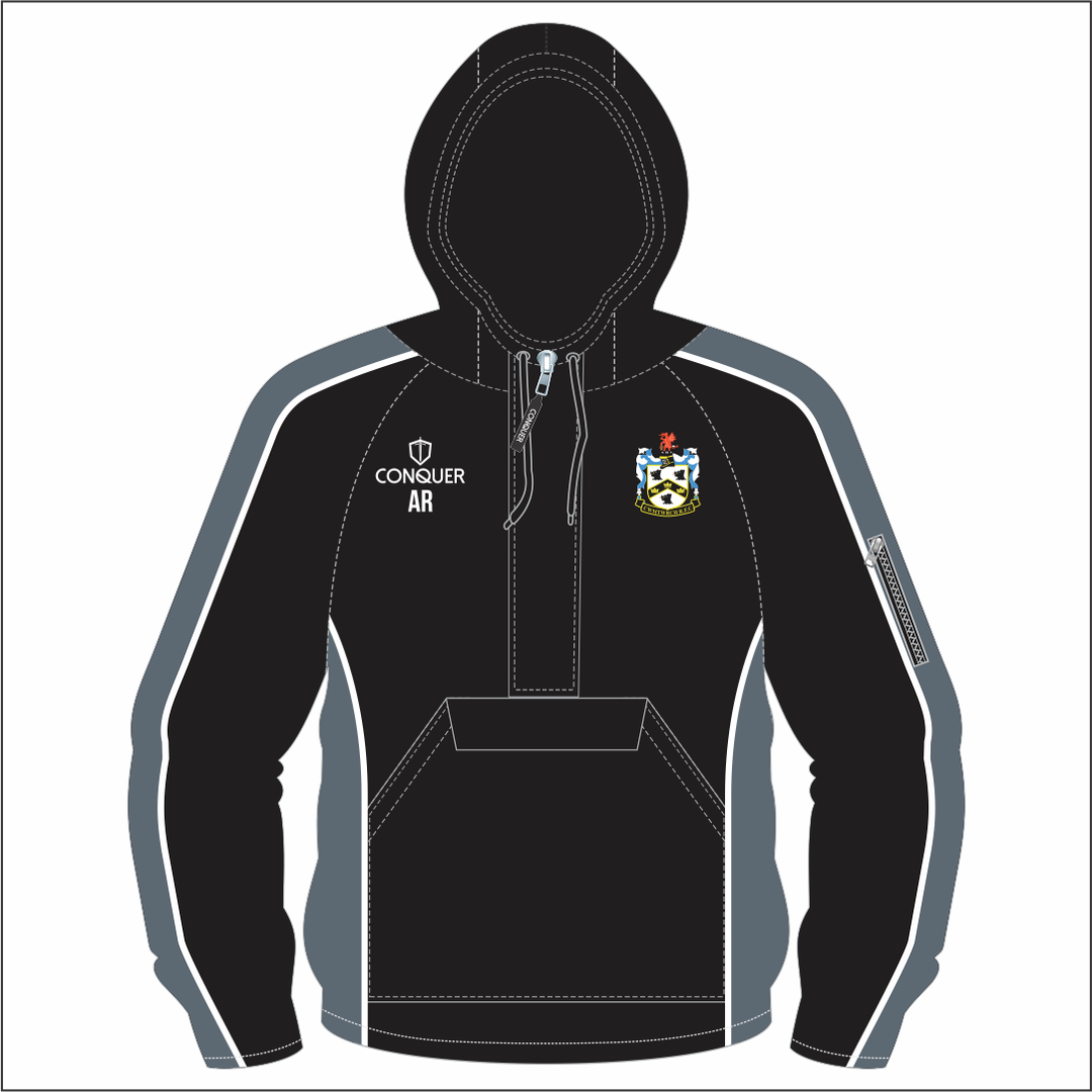 Cwmtwrch RFC  1/4 Zip Hooded Windbreaker Kids