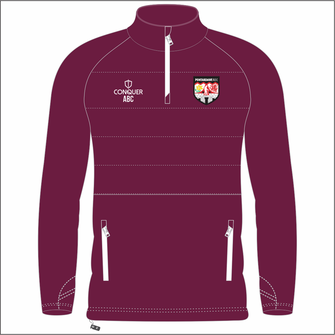 Pontardawe OLD BOYS 1/4 Zip Hybrid Midlayer