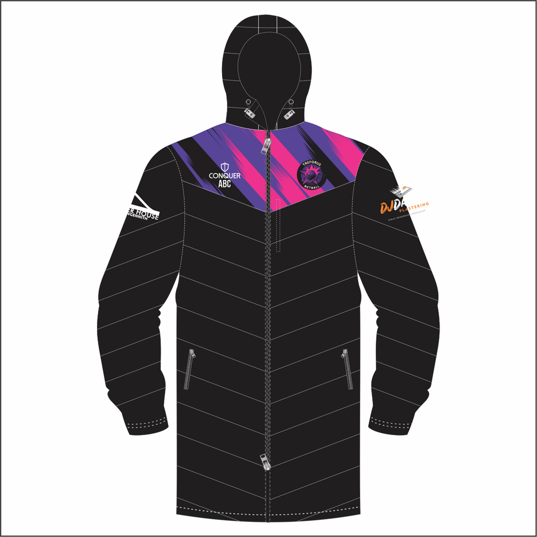 Treforus Netball Long Puffy Jacket