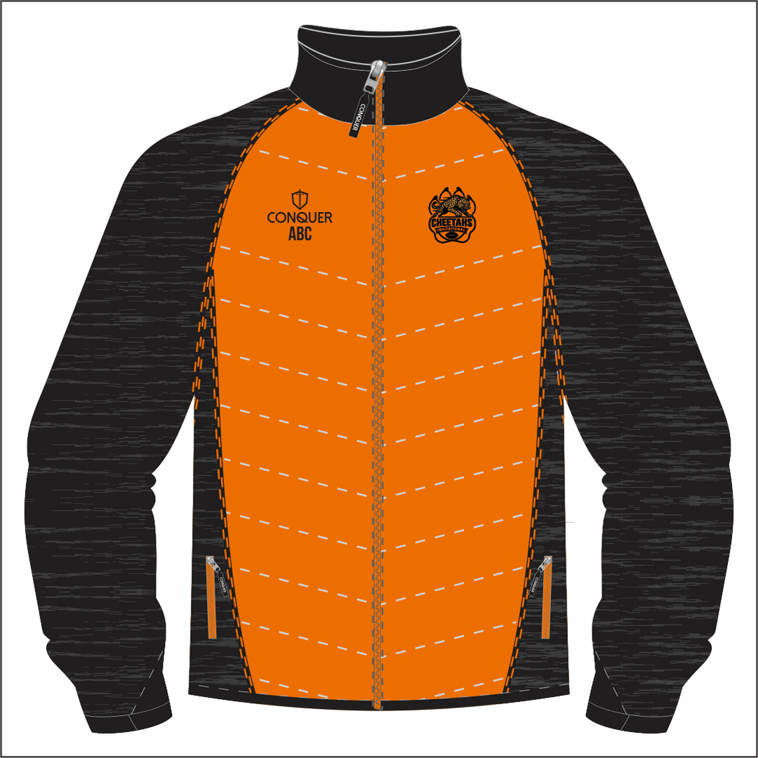 Cheetahs Invitational Full Zip Hybrid Jacket KIDS - Orange Panel