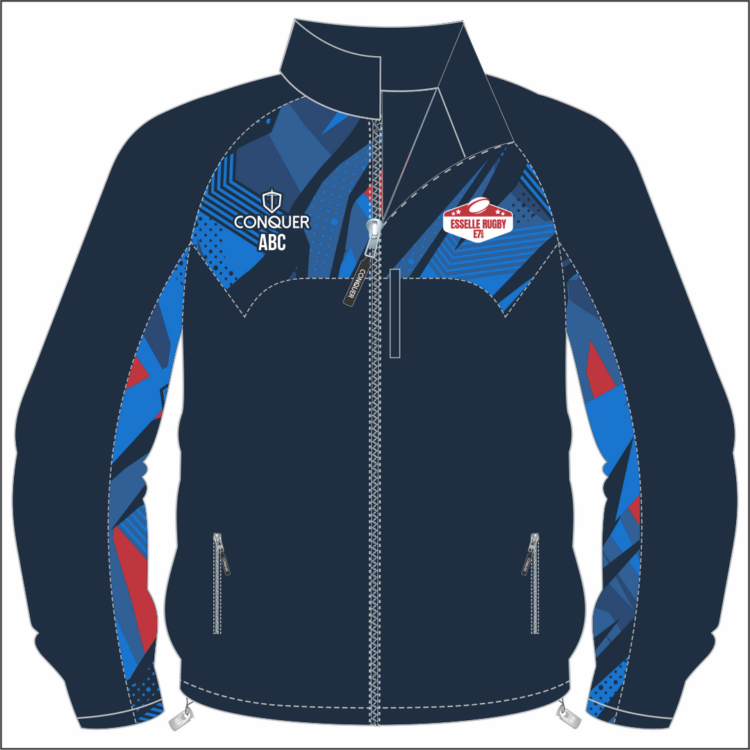 Esselle Rugby 7s MENS Team Full Zip Rain Jacket