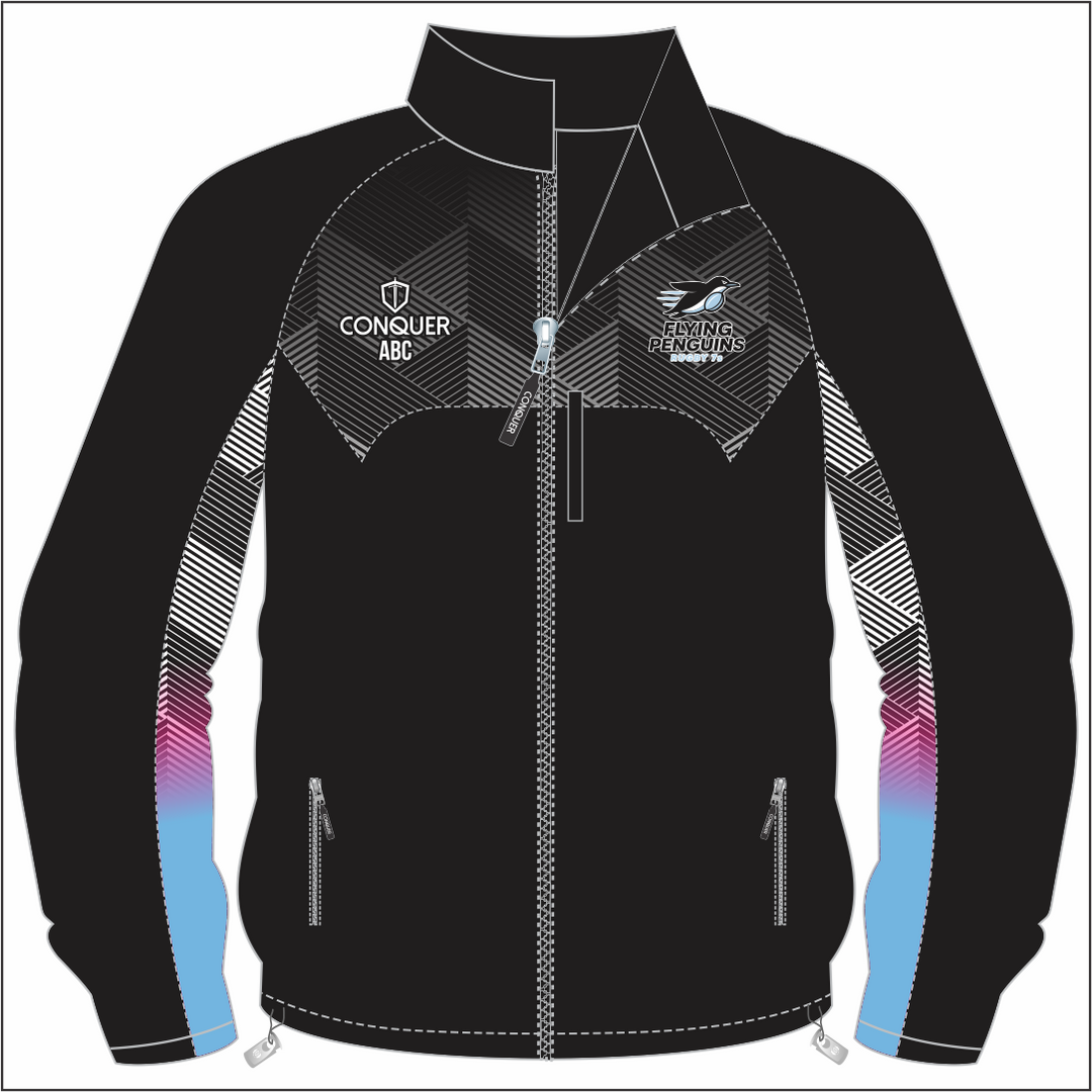 Flying Penguins Full Zip Rain Jacket KIDS