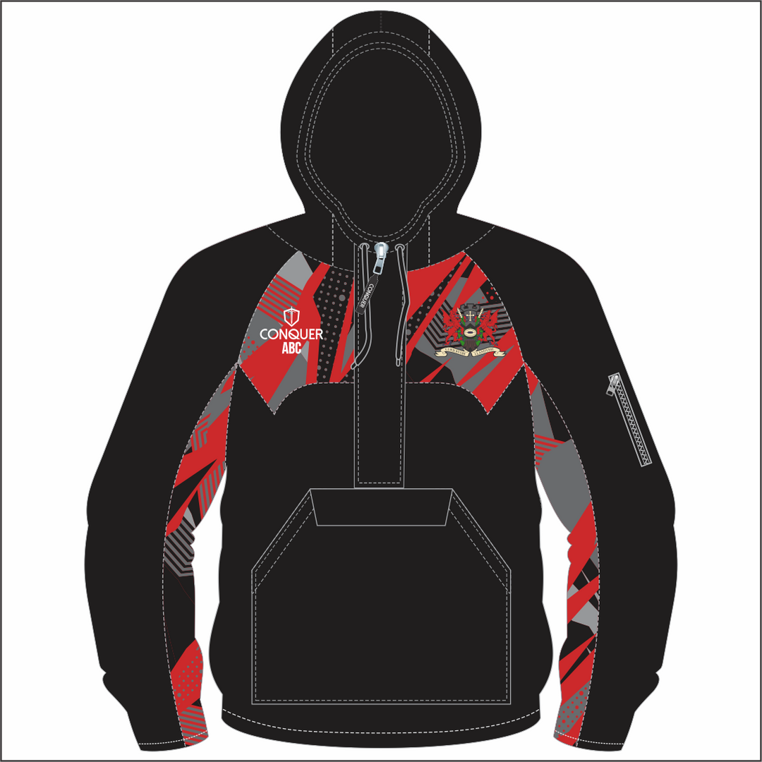 Llandybie RFC 1/4 Zip Hooded Windbreaker