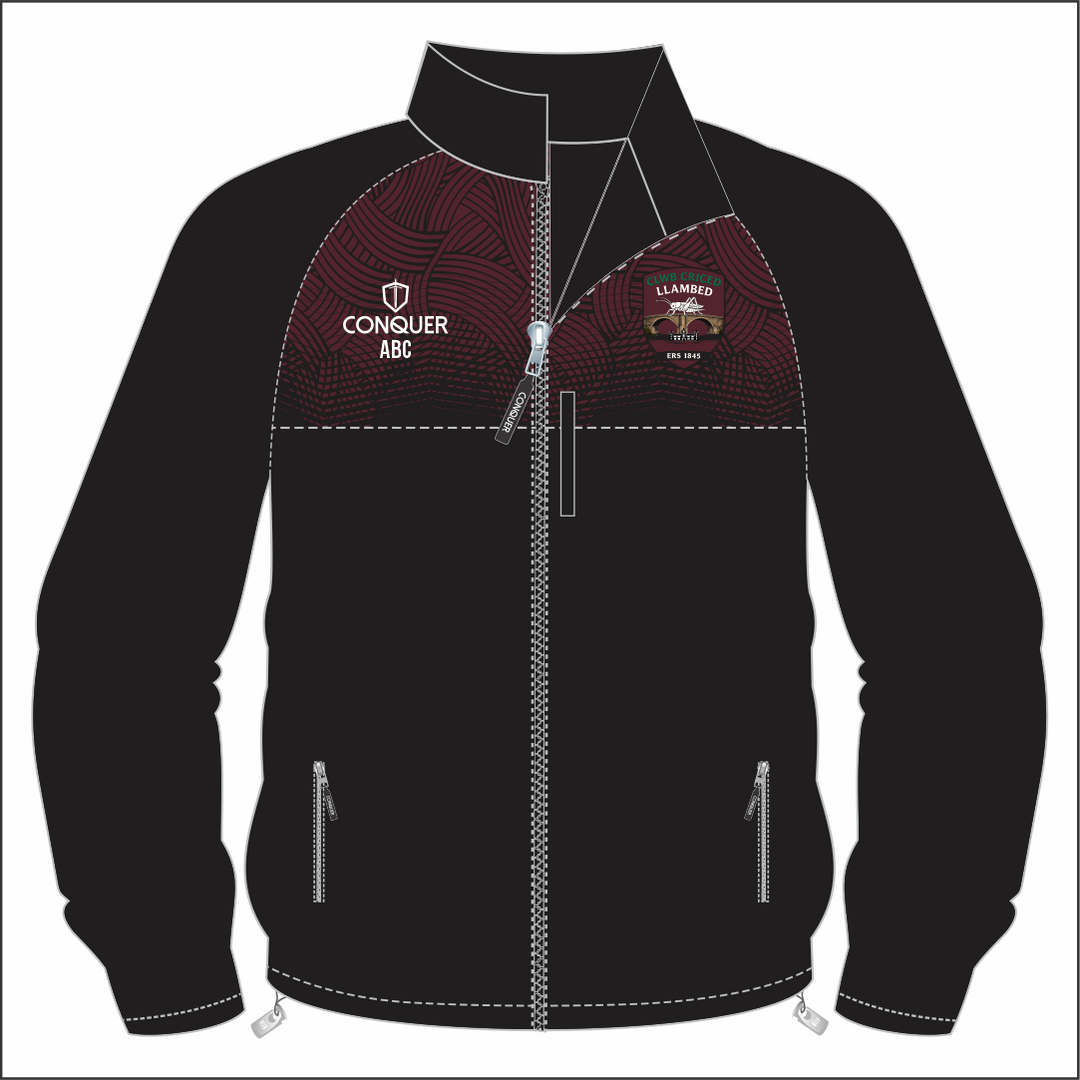 Clwb Criced Llambed Full Zip Rain Jacket KIDS