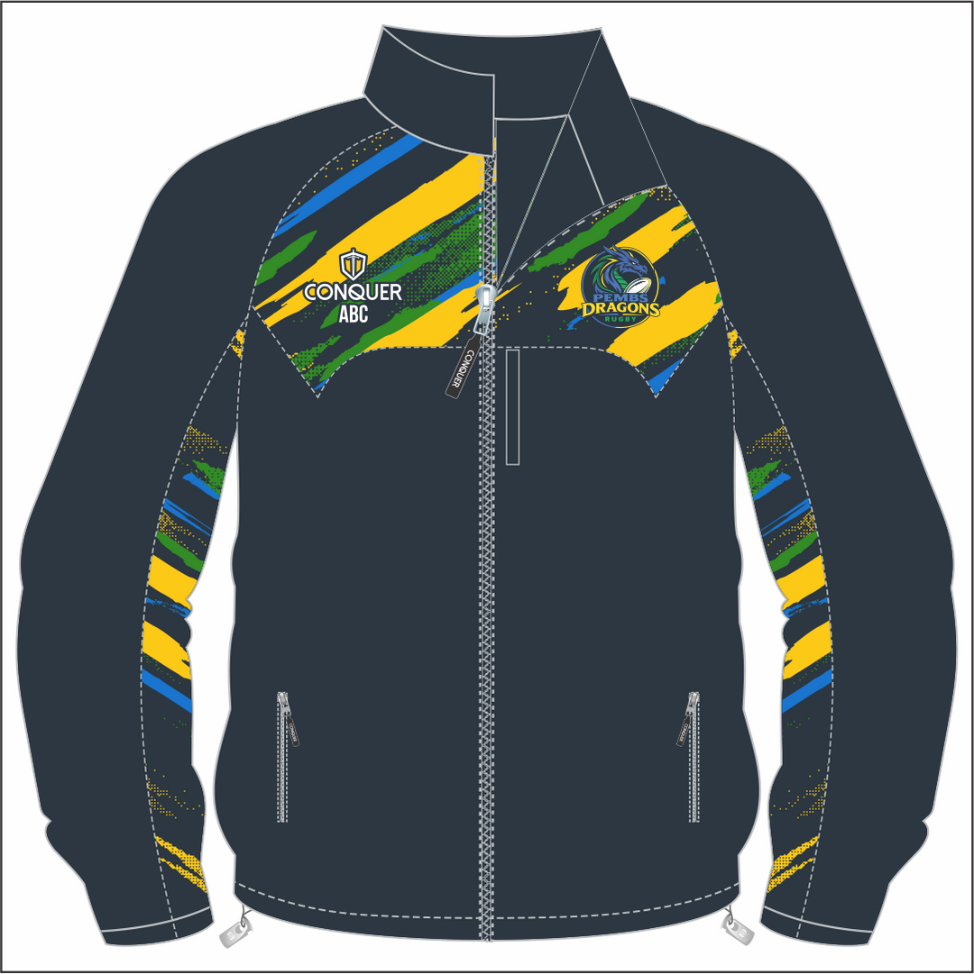 Pembs Dragons Full Zip Rain Jacket KIDS