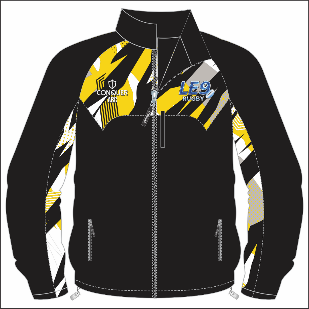 LE9 Rugby Full Zip Rain Jacket