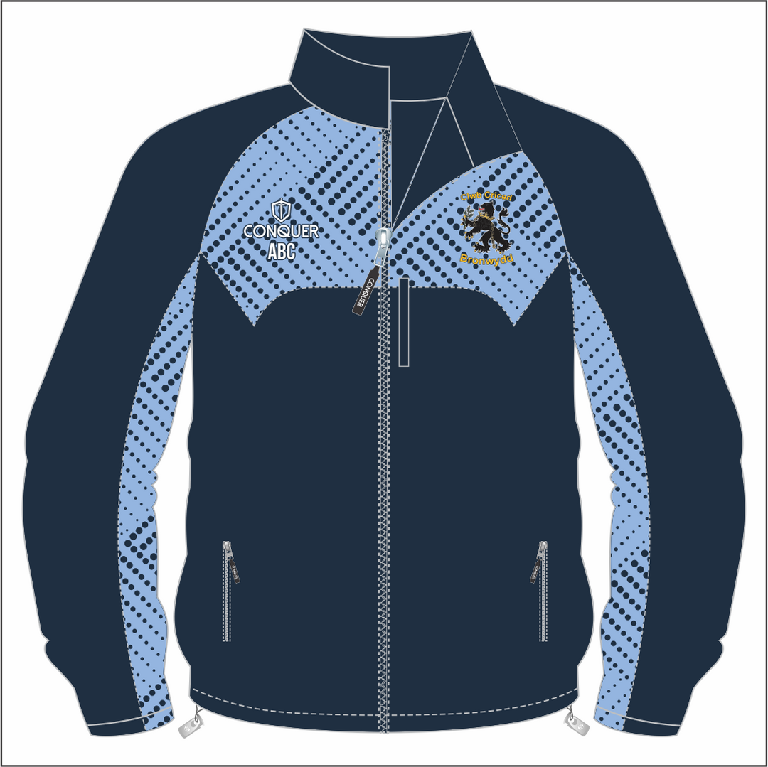 Clwb Criced Bronwydd Full Zip Rain Jacket KIDS