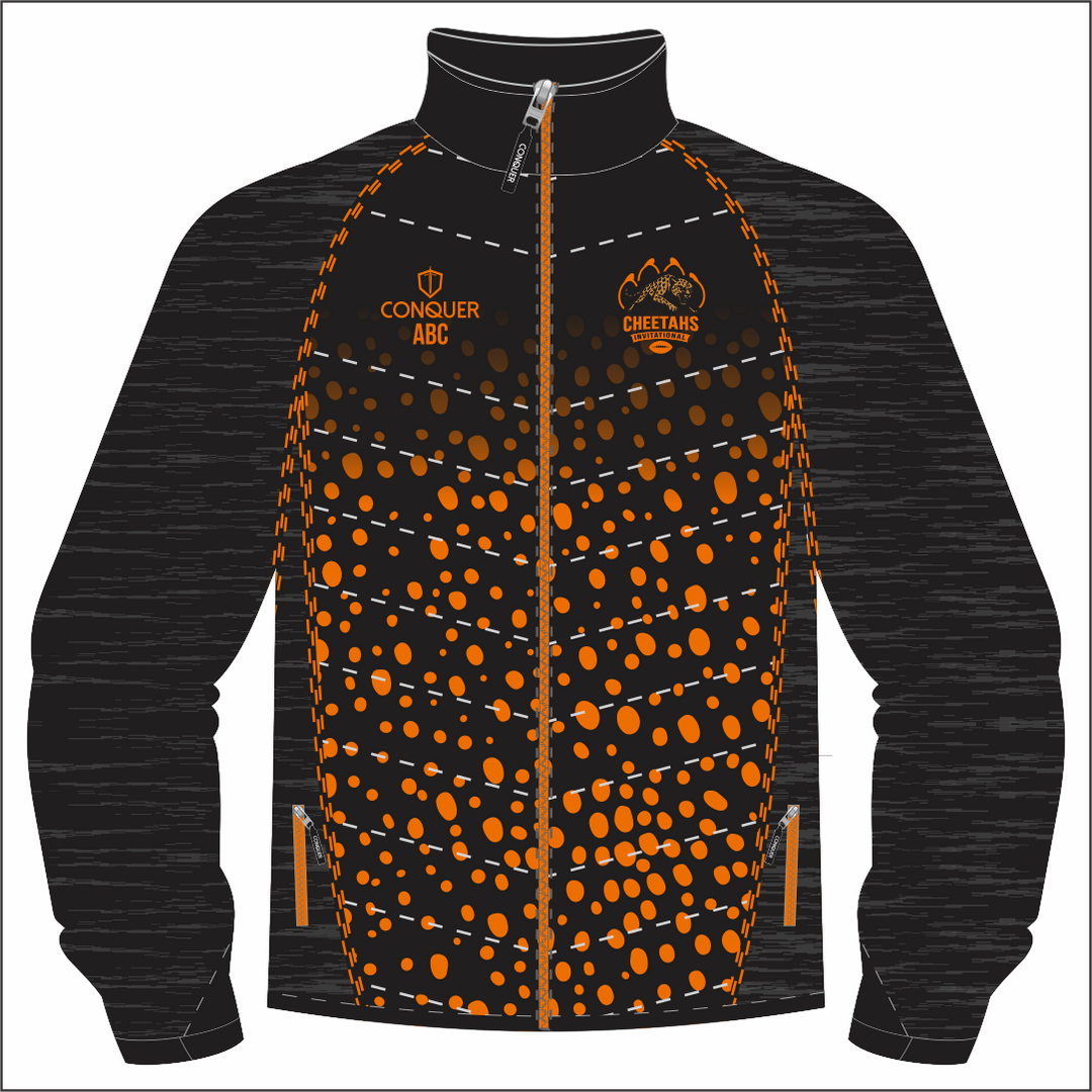 Cheetahs Invitational Full Zip Hybrid Jacket KIDS - Cheetah Print