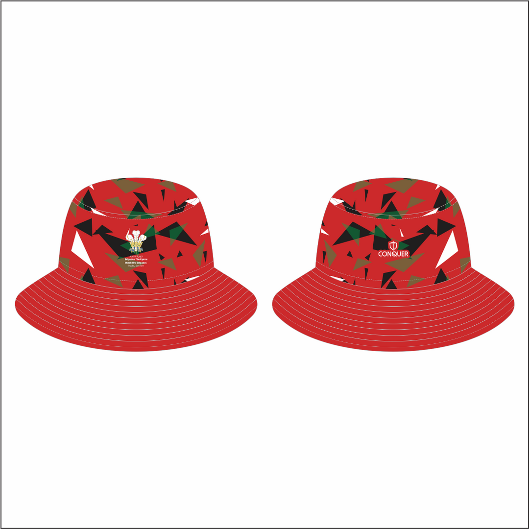Welsh Fire Service Rugby Reversible Bucket Hat (Kids)
