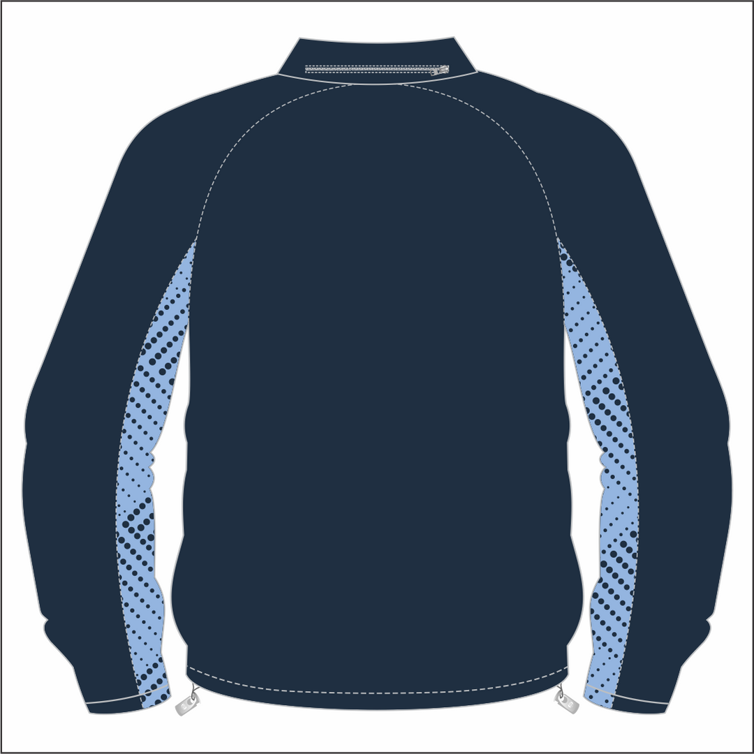 Clwb Criced Bronwydd Full Zip Rain Jacket KIDS