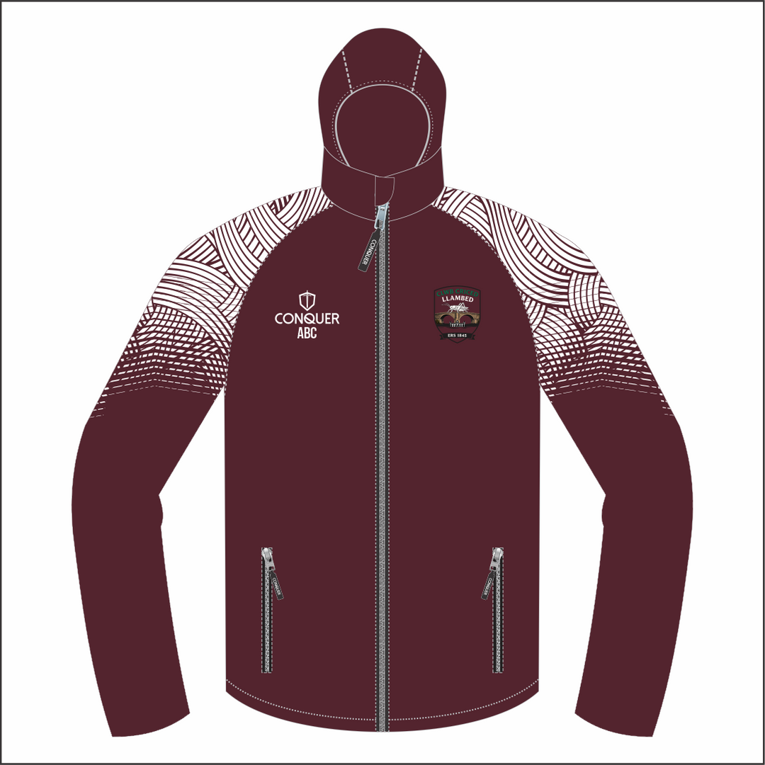 Clwb Criced Llambed PRO Full Zip Rain Jacket