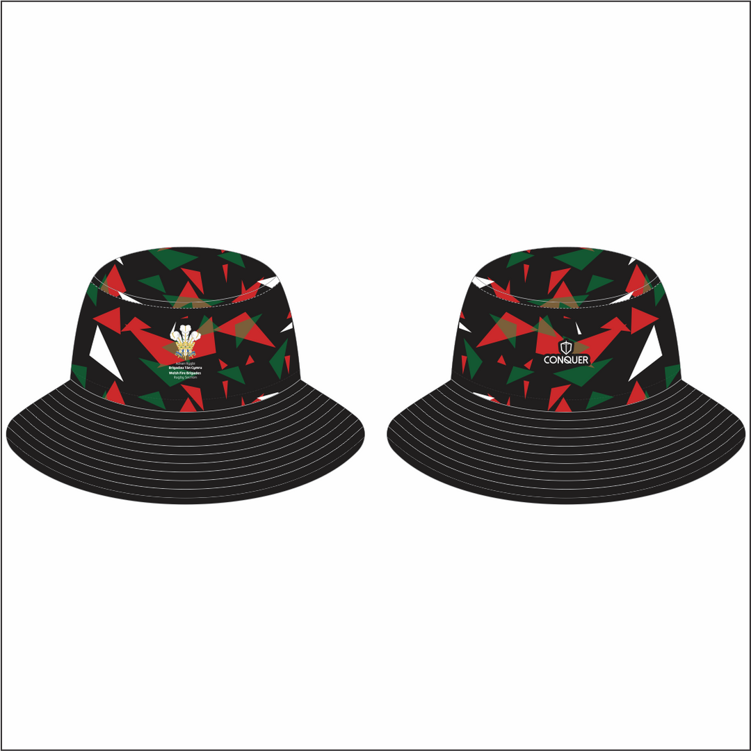 Welsh Fire Service Rugby Reversible Bucket Hat (Kids)