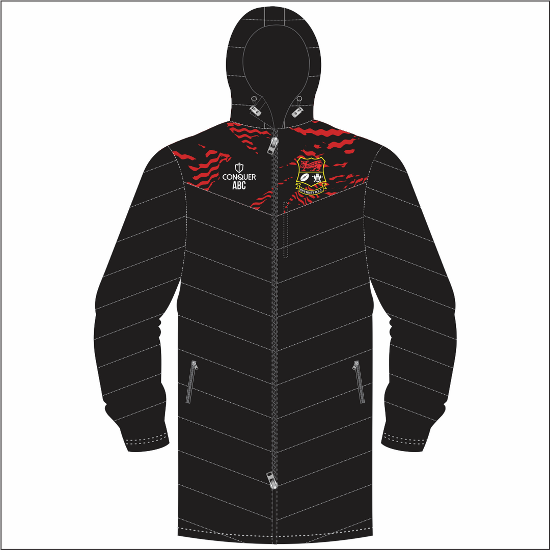 Rhymney RFC Kids Long Puffy Jacket