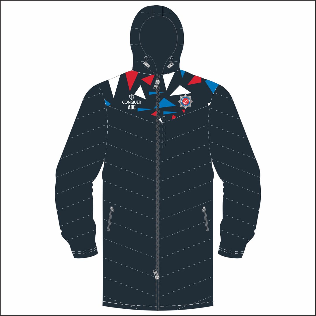 Niners Women's Police Rugby Long Puffy Jacket