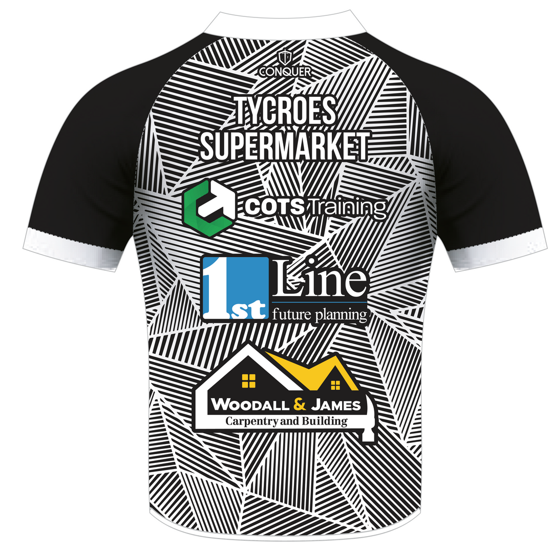 Tycroes RFC U16s Sublimated T-Shirt KIDS - Geometric Pattern