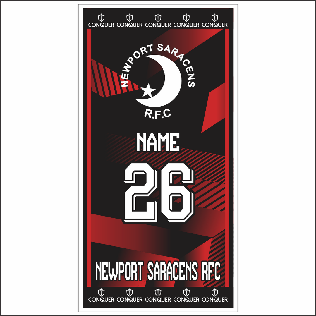 Newport Saracens RFC Beach Towel