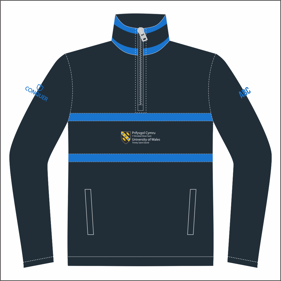 UWTSD Sports Academy Zip Polar Fleece Midlayer