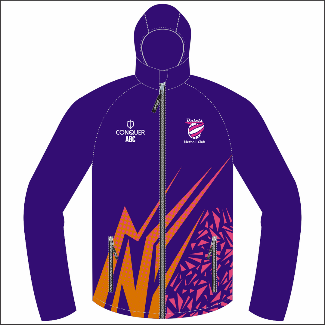 Dulais Netball Full Zip Light Running Jacket