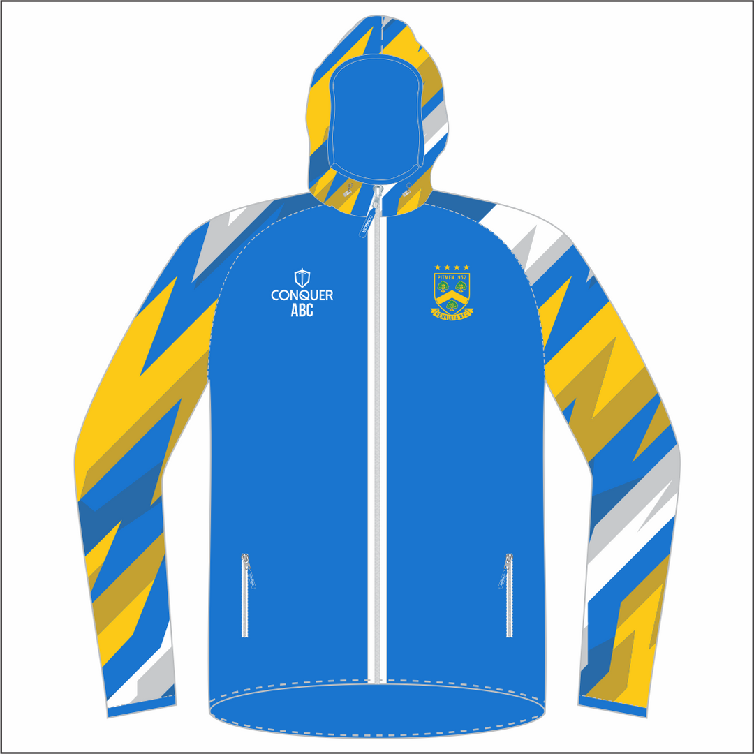 Penallta RFC FZ Light Running Jacket - Patterned Arms