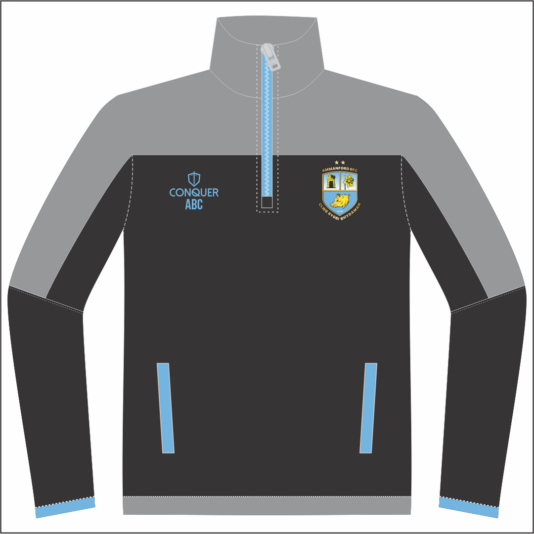 Ammanford RFC 1/4 Zip Fleece Midlayer (Kids)