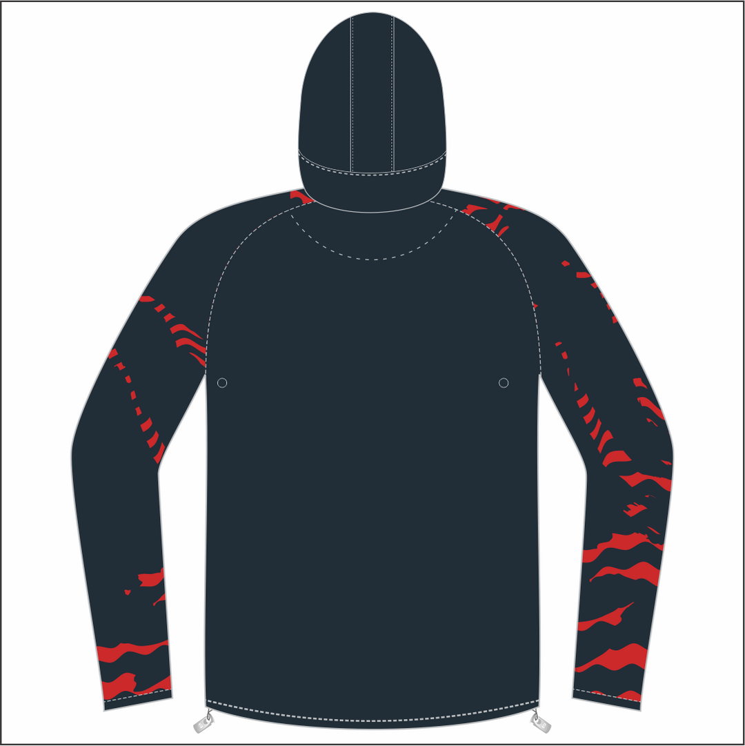 Glais RFC FZ Light Running Jacket Kids Patterned Sleeves