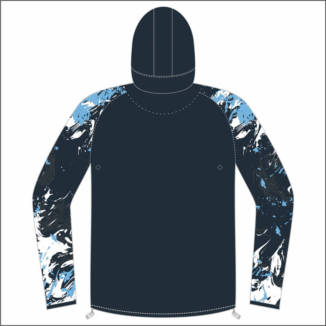 Cwmllynfell RFC FZ Sleeve Patterned Light Running Jacket Kids