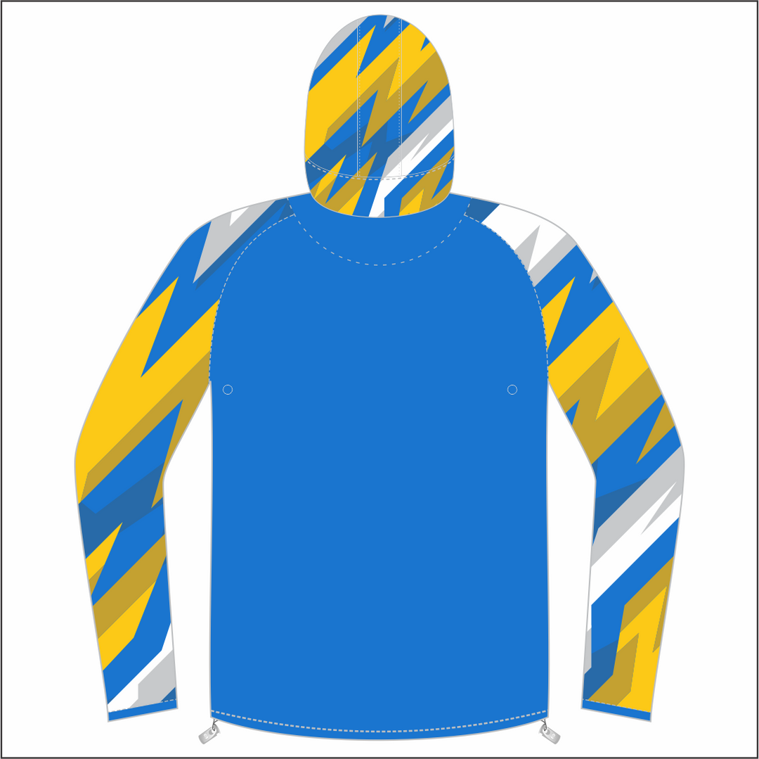 Penallta RFC FZ Light Running Jacket - Patterned Arms