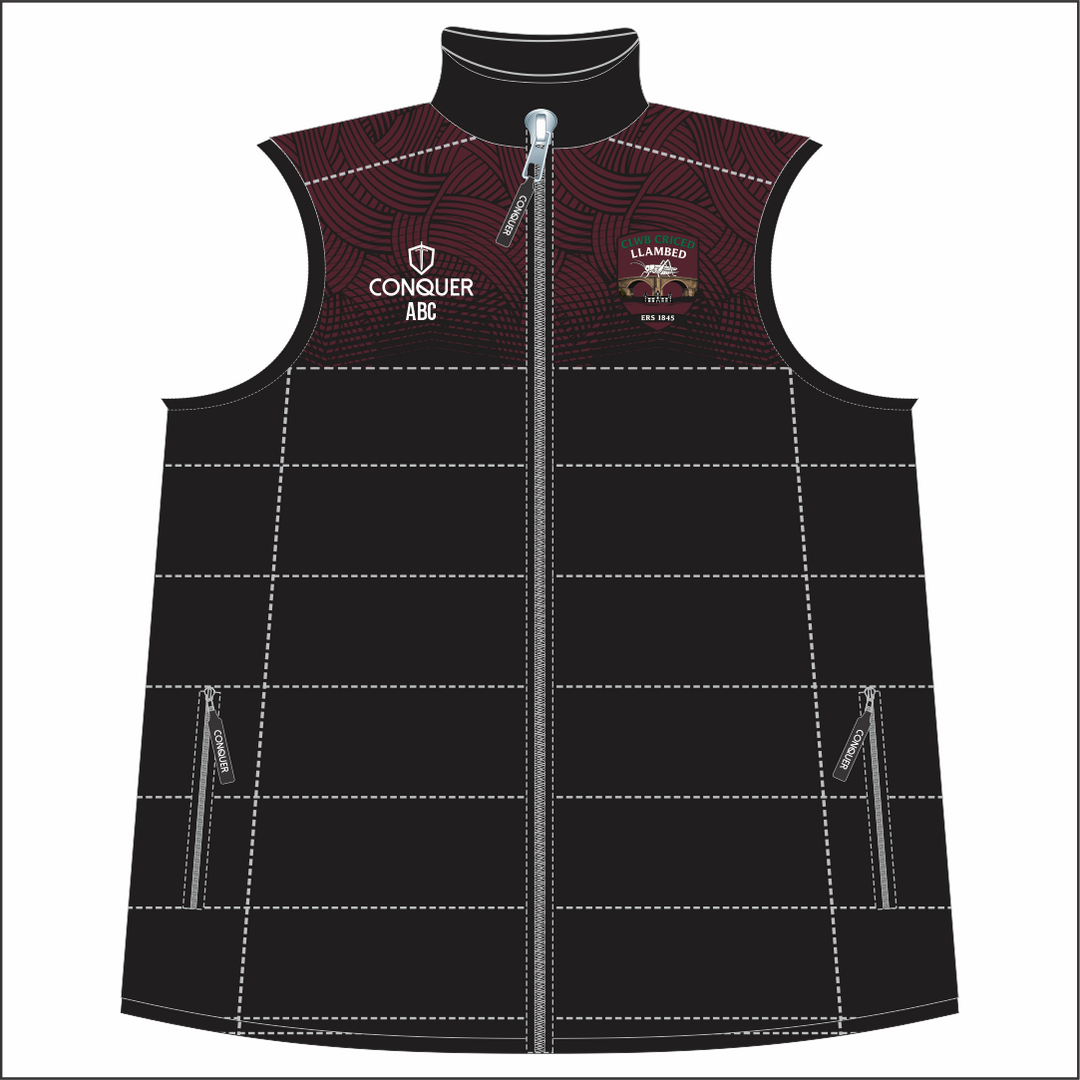 Clwb Criced Llambed Gilet