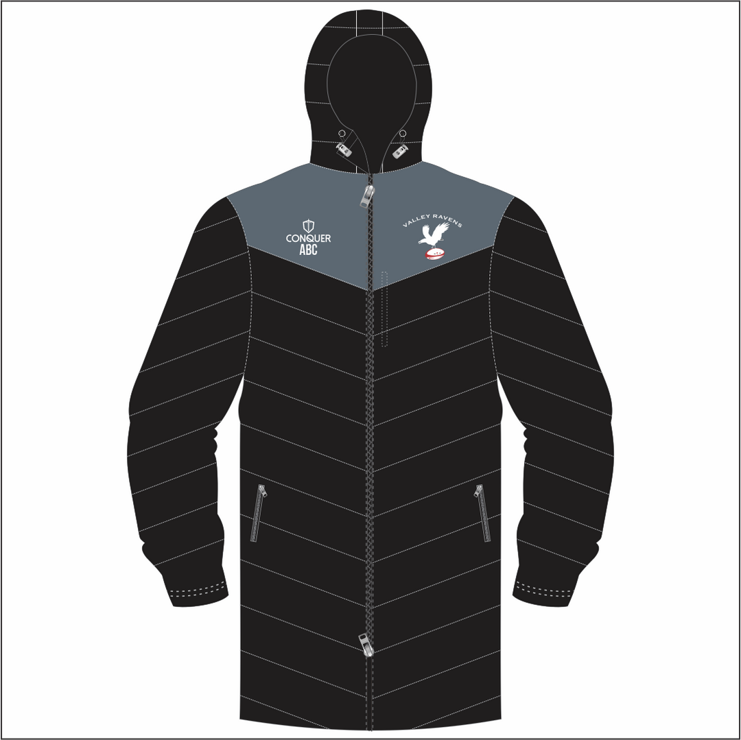 Valley Ravens RFC Long Puffy Jacket