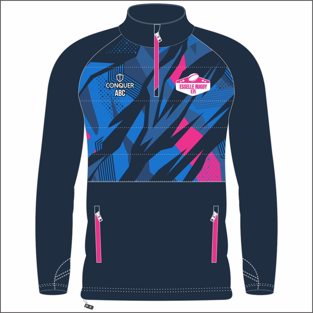 Esselle Rugby 7s WOMENS Team 1/4 Zip Hybrid Midlayer KIDS