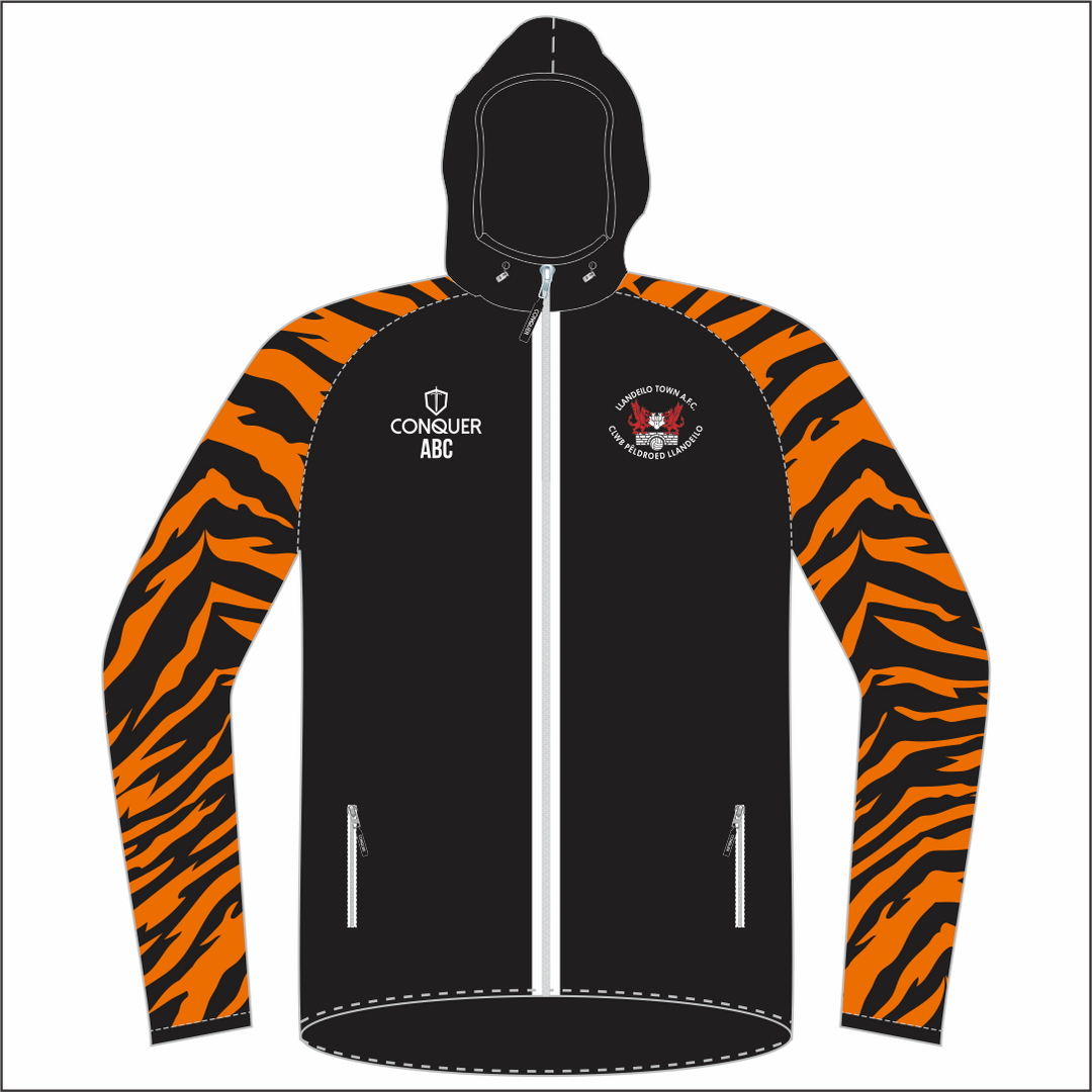 Llandeilo AFC Juniors FZ Light Running Jacket - Patterned Arms