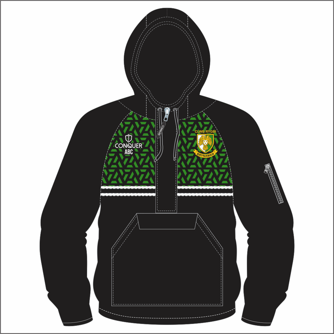 Brynamman RFC 1/4 Zip Hooded Windbreaker Kids