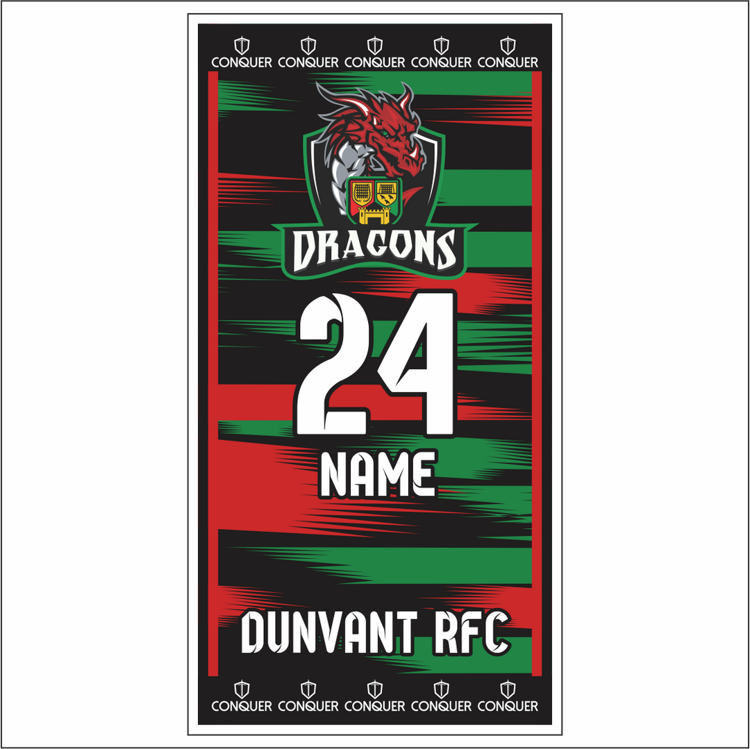 Dunvant Dragons Beach Towel