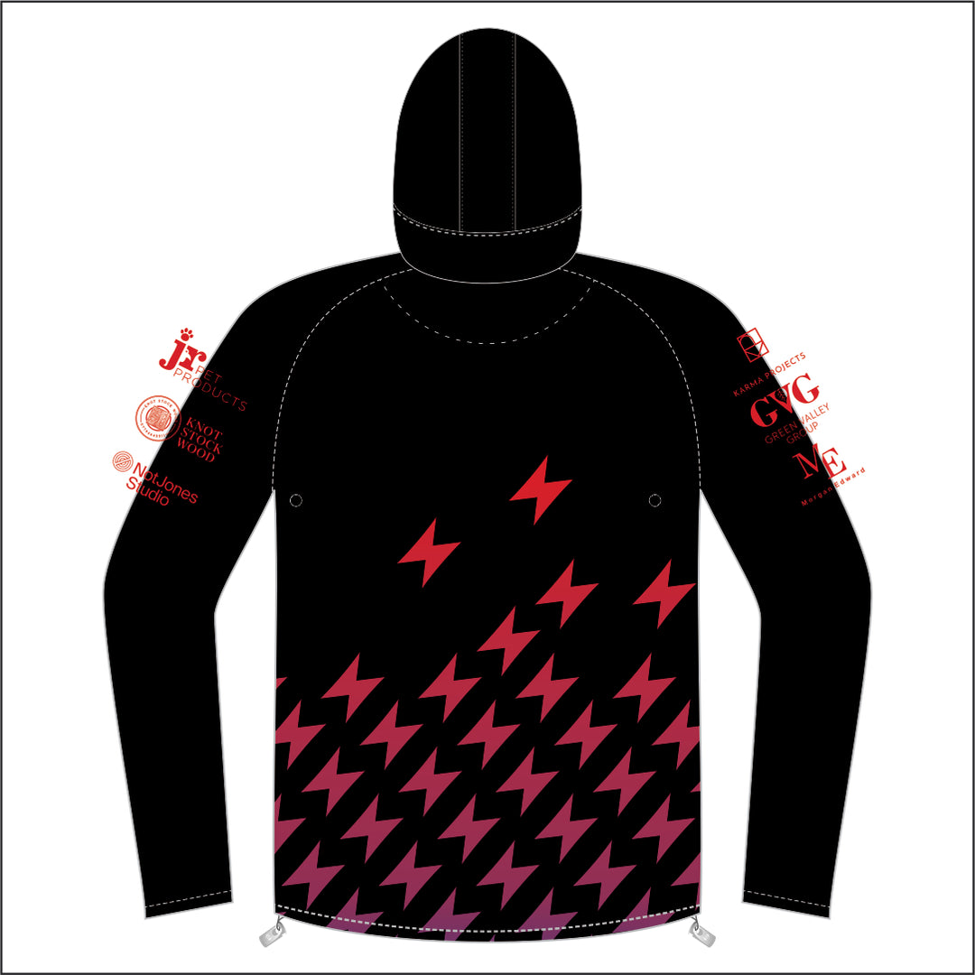 Taran Tywi Pickleball Black FZ Light Running Jacket