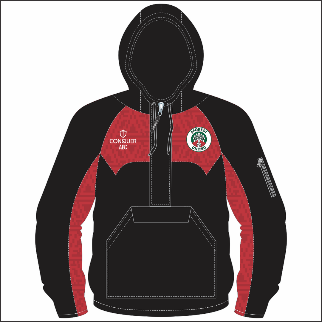 Fforest United 1/4 Zip Hooded Windbreaker KIDS