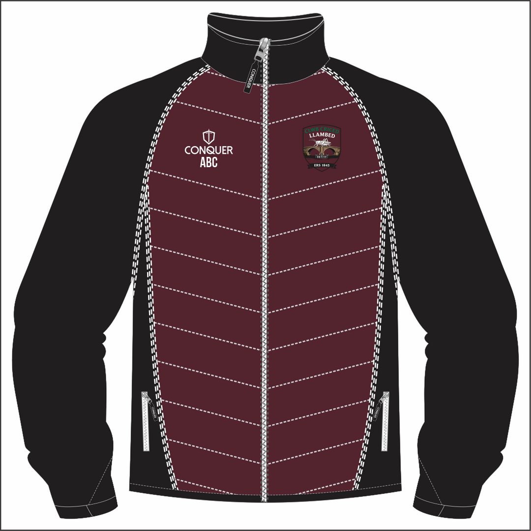 Clwb Criced Llambed Full Zip Hybrid Jacket