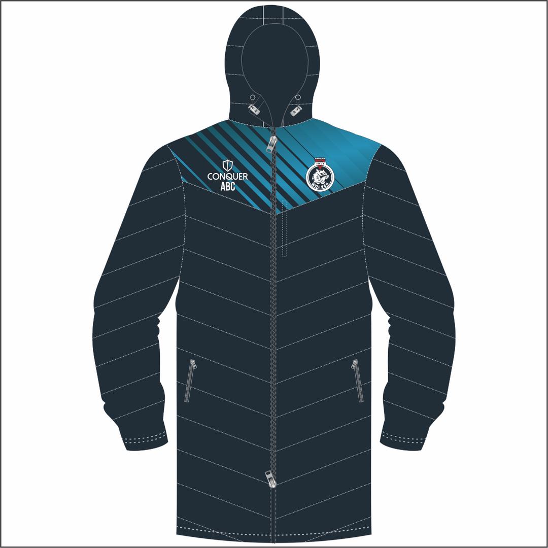 Bargoed YMCA Long Puffy Jacket Kids