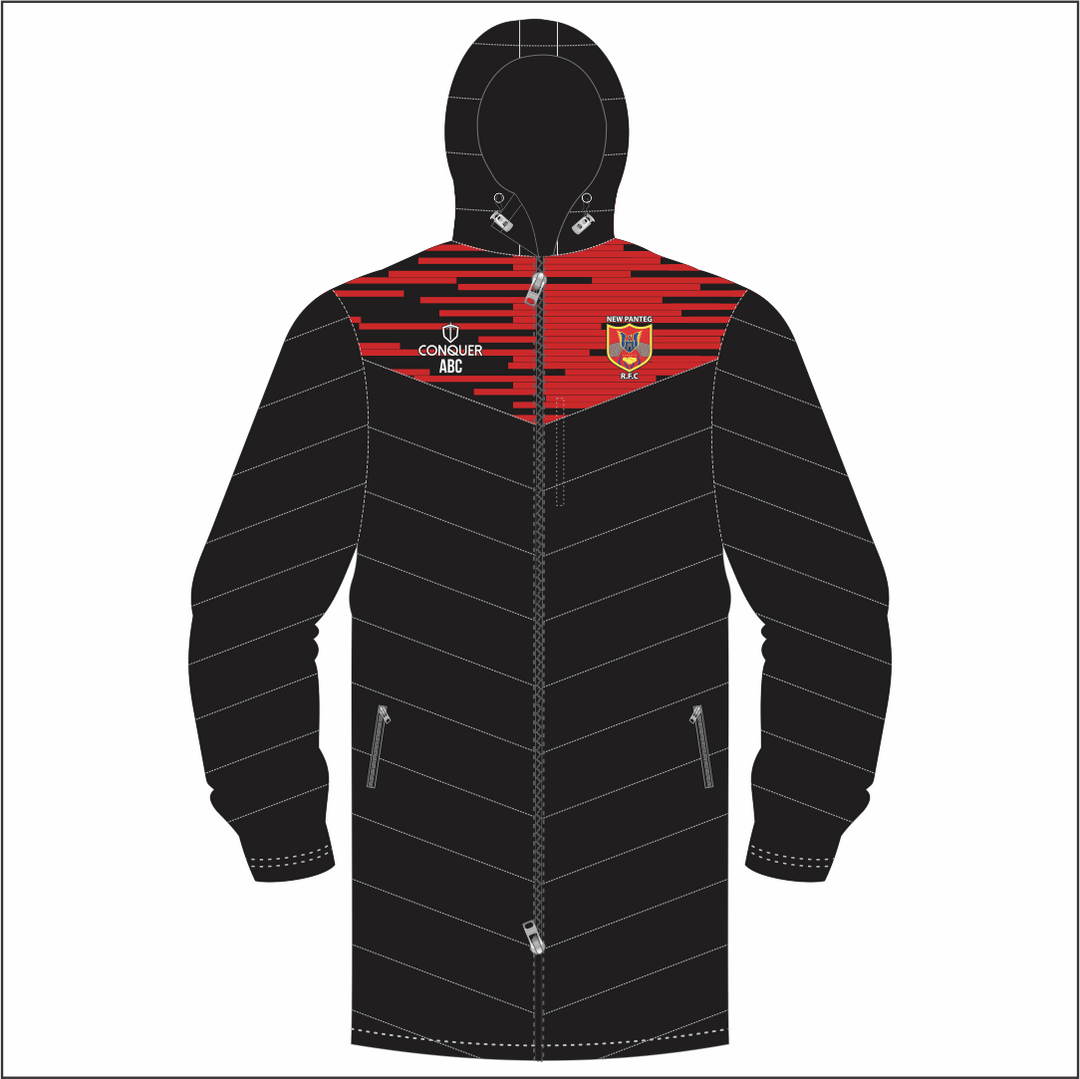 New Panteg Seniors RFC Long Puffy Jacket