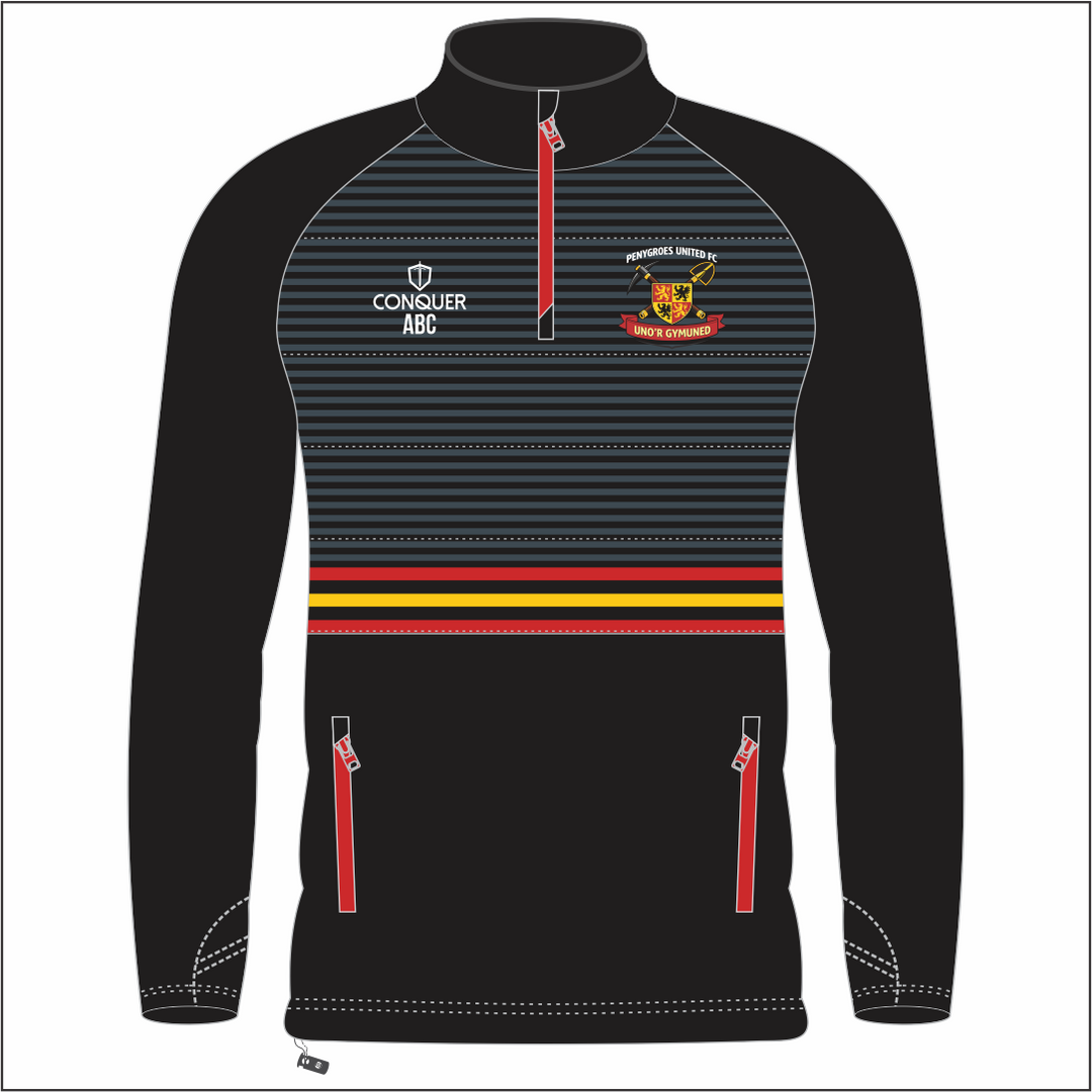 Penygroes FC 1/4 Zip Hybrid Midlayer