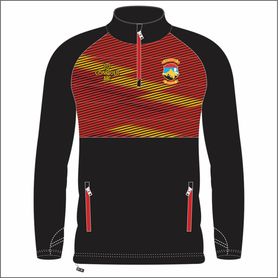 Brynmawr RFC 1/4 Zip Hybrid Midlayer