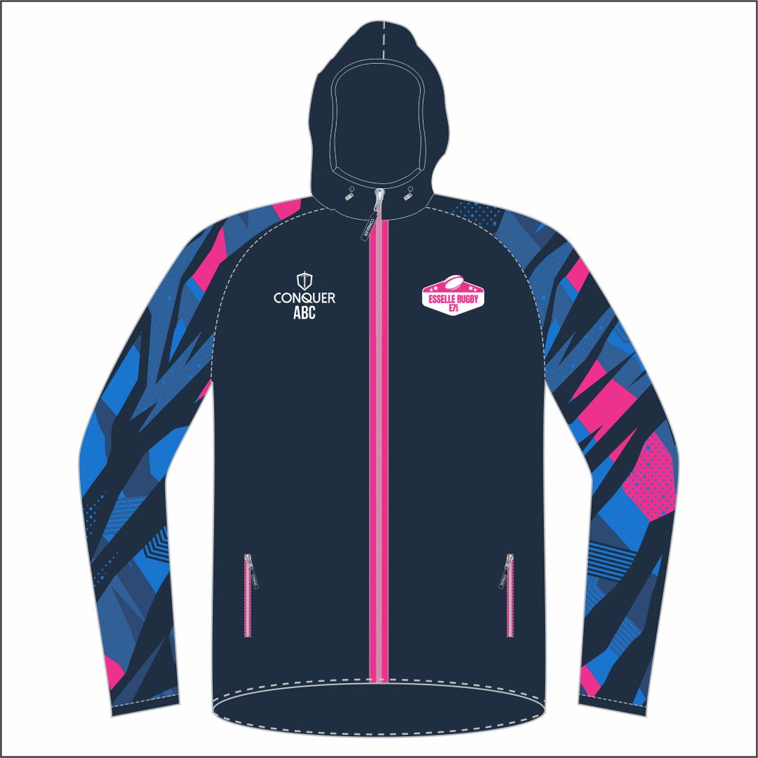 Esselle Rugby 7s WOMENS Team Full Zip Light Running Jacket