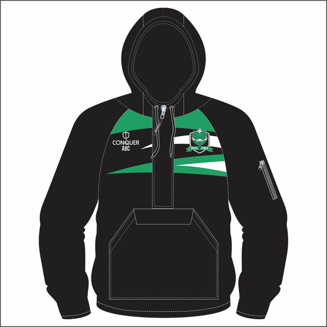 Amman Valley Swimming Club 1/4 Zip Hooded Windbreaker Kids