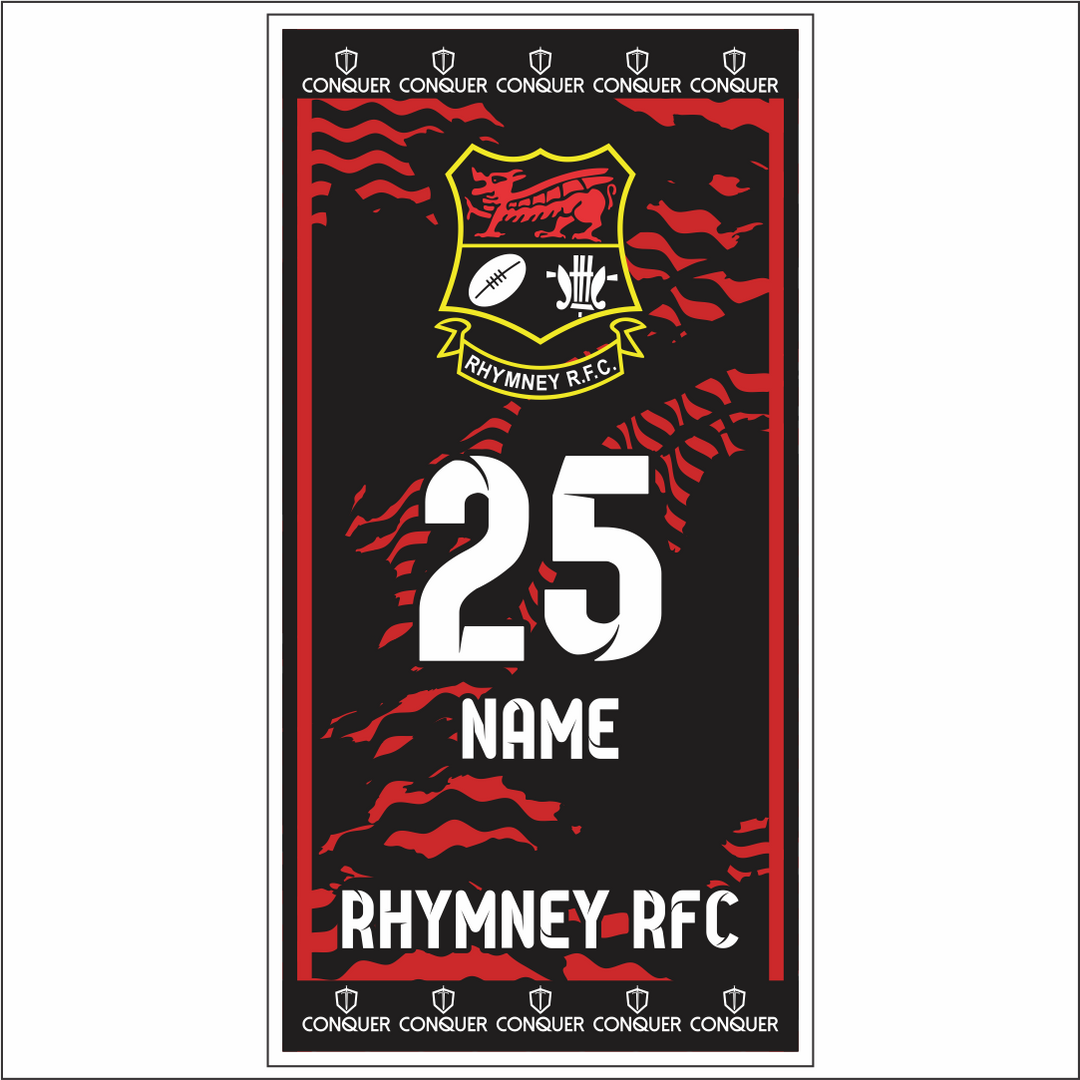 Rhymney RFC Beach Towel