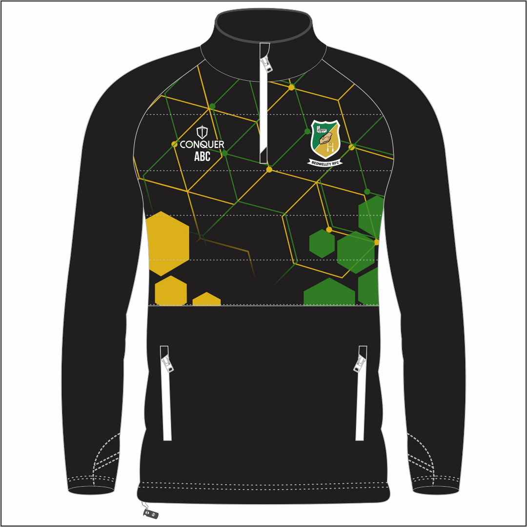 Bedwellty RFC 1/4 Zip Hybrid Midlayer Jacket KIDS