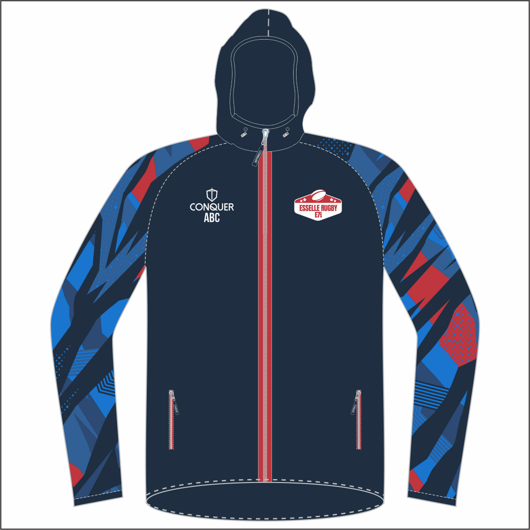Esselle Rugby 7s MENS Team Full Zip Light Running Jacket