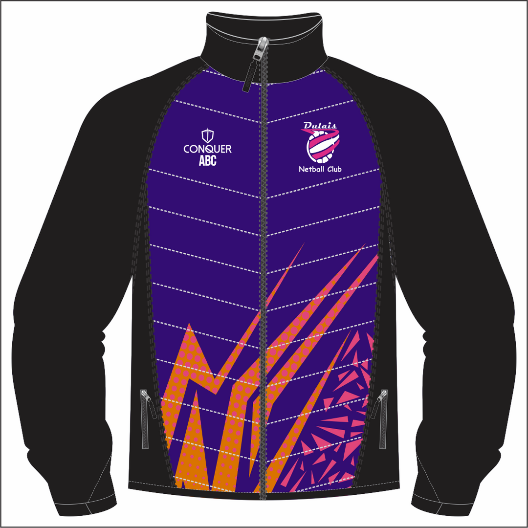 Dulais Netball Full Zip Hybrid Jacket